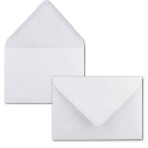 25x Briefpapier-Sets DIN A4 mit C6 Briefumschlägen, Nassklebung - Weiß - mattes Schreibpapier mit Kuverts - FarbenFroh by GUSTAV NEUSER