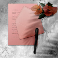 75x Briefpapier-Sets DIN A4 mit C6 Briefumschlägen, Nassklebung - Alt-Rosa - mattes Schreibpapier mit Kuverts - FarbenFroh by GUSTAV NEUSER