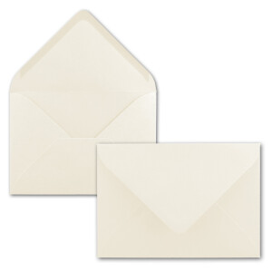 75x Briefpapier-Sets DIN A4 mit C6 Briefumschlägen, Nassklebung - Naturweiß - mattes Schreibpapier mit Kuverts - FarbenFroh by GUSTAV NEUSER