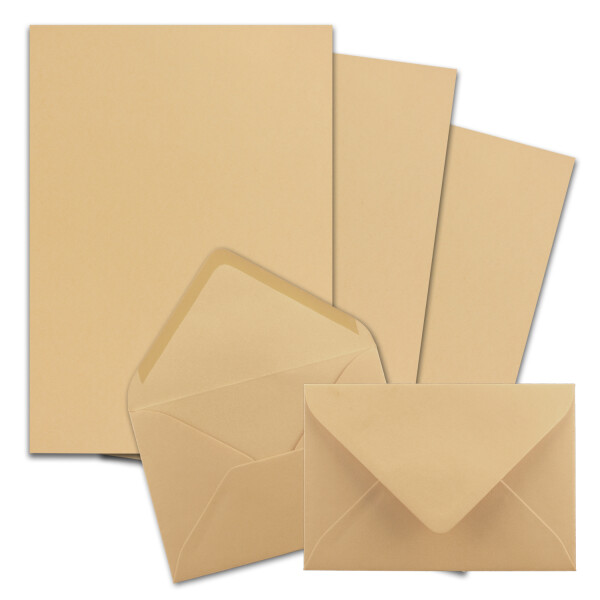 200x Briefpapier-Sets DIN A4 mit C6 Briefumschlägen, Nassklebung - Ka,  49,20 €