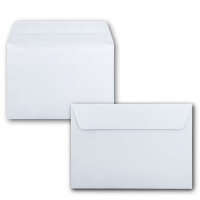 75x Briefpapier-Sets DIN A4 mit C6 Briefumschlägen, Haftklebung - Weiß - mattes Schreibpapier mit Kuverts - FarbenFroh by GUSTAV NEUSER