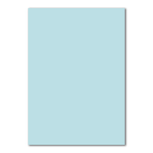 100x Briefpapier Set DIN A4 mit DIN Lang Briefumschlägen, Nassklebung - Hellblau - mattes Schreibpapier mit Kuverts - FarbenFroh by GUSTAV NEUSER