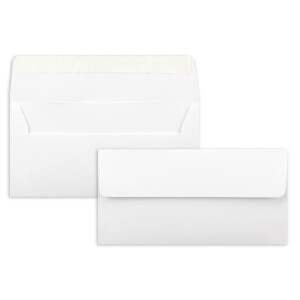 500x Briefpapier Set DIN A4 mit DIN Lang Briefumschlägen, Haftklebung - Weiß - mattes Schreibpapier mit Kuverts - FarbenFroh by GUSTAV NEUSER