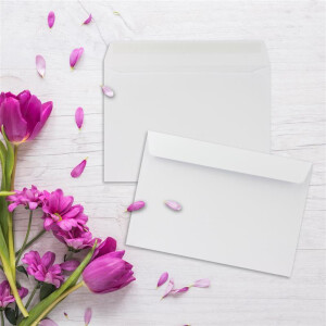 150x Briefumschläge DIN C5 Hochweiß (Weiß) - 16,2 x 22,9 cm - Haftklebung - Edle Kuverts für große Einladungen und Karten zum Geburtstag oder Hochzeit