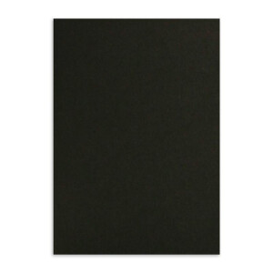 25x Einzelkarten-Set DIN A5 14,8 x 21 cm in Schwarz mit Briefumschlägen DIN C5 Haftklebung - für große Einladungen und Karten zum Geburtstag oder Hochzeit