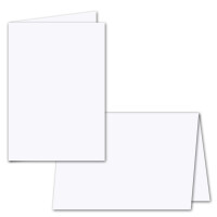 50x Farbige Karten blanko mit passendem Umschlag und Einlegeblätter in Weiß in DIN A6/ DIN C6 - "Die Neuen" ideal für Einladungen und Geschenke
