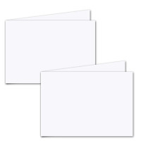 100x faltbares Einlege-Papier, quer-doppelt, für B6 Doppelkarten - hochweiß - 112 x 336 mm (112 x 168 mm gefaltet) - ideal zum Bedrucken mit Tinte und Laser - hochwertig mattes Papier von GUSTAV NEUSER
