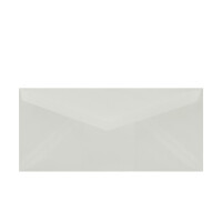 25 Brief-Umschläge Transparent DIN Lang - 110 x 220 mm (11 x 22 cm) - Nassklebung ohne Fenster - Ideal für Einladungs-Karten - Serie FarbenFroh