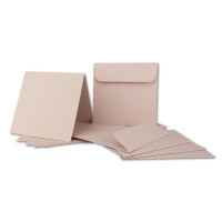 ARTOZ FLORETTA SET aus Faltkarten und Briefumschläge Quadratisch 160 x 160 mm, pastellfarbenes Papier
