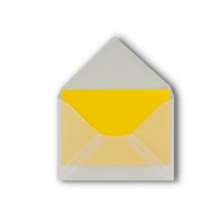100 Briefumschläge - Transparent - DIN C6 - 114 x 162 mm - Kuverts mit Nassklebung ohne Fenster - für Grußkarten, Einladungen und Gutscheine