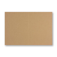 25x braune Vintage Faltkarten aus Kraftpapier 120 x 169 mm - B6 - sandbraun - Recycling - 300 g/m² blanko Klapp-Karten - NEUSER PAPIER