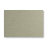 50x graue Vintage Faltkarten aus Kraftpapier 120 x 169 mm - B6 - Natur Grau - Recycling - 240 g/m² blanko Klapp-Karten - UmWelt by GUSTAV NEUSER