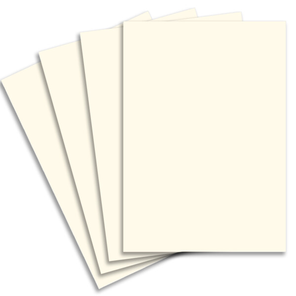 15x stabiler DIN A3 Bastelkarton Papierbogen in Naturweiß - 42 x 29,7 cm - 240 g/m² - Planobogen zum Basteln und Selbstgestalten - FarbenFroh