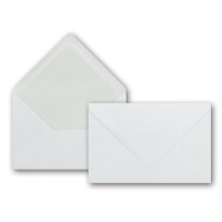 Briefumschlag B6 - Farbe: Wei&szlig; - 120 x 180 mm...