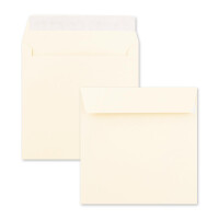 quadratischer Briefumschlag - Haftklebung - 17,0 x 17,0...