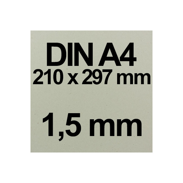 DIN A4 Grau-Braun - 1,5 mm