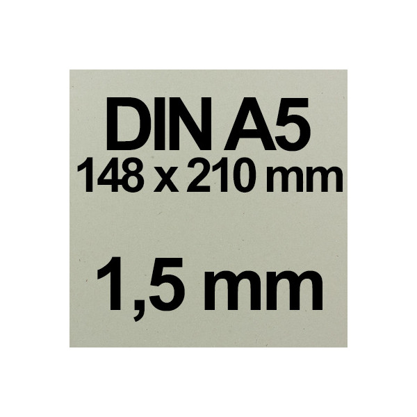 DIN A5 Grau-Braun - 1,5 mm