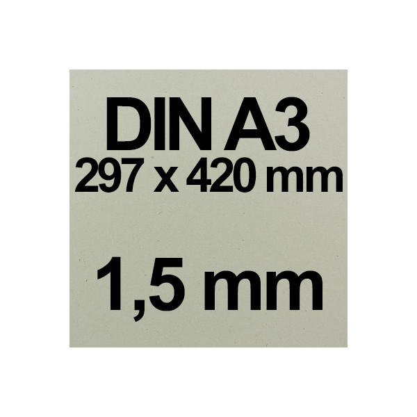 DIN A3 Grau-Braun - 1,5 mm