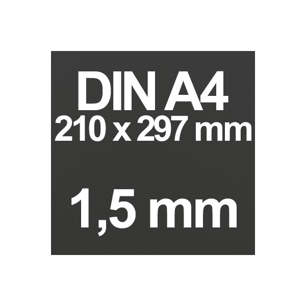 DIN A4 Schwarz - 1,5 mm