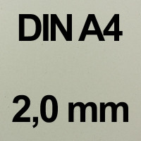 DIN A4 Grau - 2,0 mm