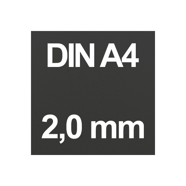 DIN A4 Schwarz - 2,0 mm