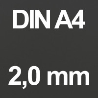 DIN A4 Schwarz - 2,0 mm