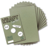 Vintage Kraftpapier DIN A5 120 g/m&sup2; braunes...