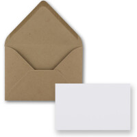 SET aus Einzelkarte und Umschlag Nassklebung - Format:...