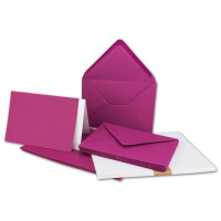 25 x Faltkarten-Set DIN A5/C5 - unterschiedliche Farben +...