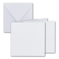 Quadratisches Falt-Karten-Set  -  15 x 15 cm - mit...