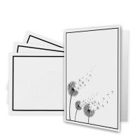 Trauer-Serie - Doppelkarte DIN A6 + Umschlag C6