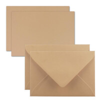 Karte-Umschlag-Set Einzel-Karten Din A7 10,5x7,3 cm mit...