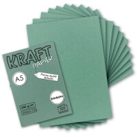 DIN A5 Papierbogen - Kraftpapier - 21,0 x 14,8 cm - 240...