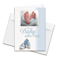 XXL Gru&szlig;karten Baby - DIN A4 mit Umschlag