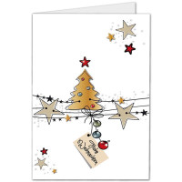 Weihnachtskarten DIN A6 mit Motiv Weihnachtsbaum und...