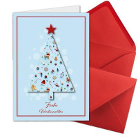 Weihnachtskarten DIN A6 - Kunterbunte Weihnachten - mit...