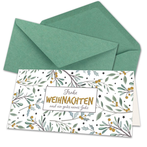 Weihnachtskarte - Eukalyptus