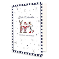 Weihnachtskarten DIN A6 mit Brief-Umschl&auml;gen DIN C6...