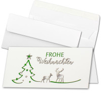 Weihnachtskarten DIN Lang mit Brief-Umschl&auml;gen DIN...