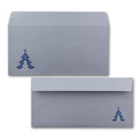 Umschlag mit Baum Blau