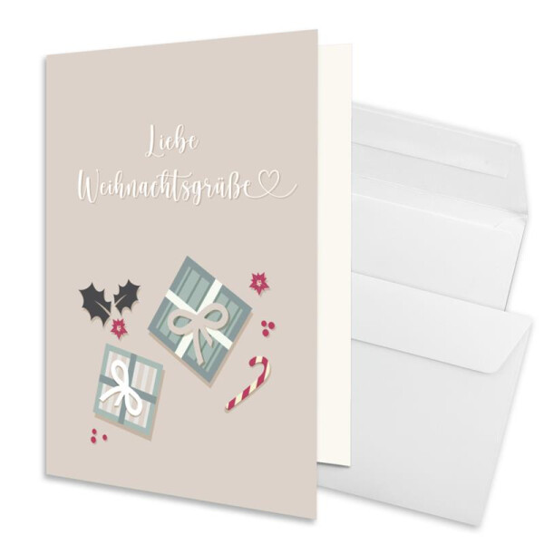 Weihnachtskarte - Hochweiß