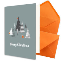 Weihnachtskarte - Orange