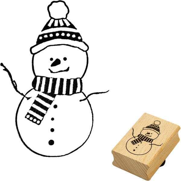 Stempel "Schneemann"