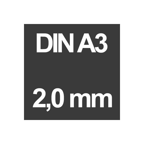 DIN A3 Schwarz - 2,0 mm