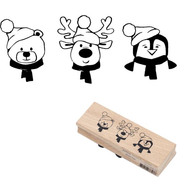 Stempel "Wintertiere"