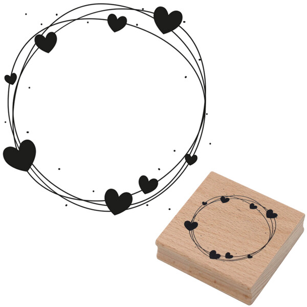 Stempel "Kreis mit Herz"