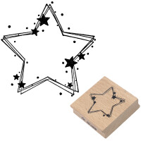 Stempel „Stern dekoriert“
