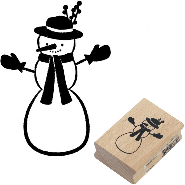 Stempel „Schneemann Hut“