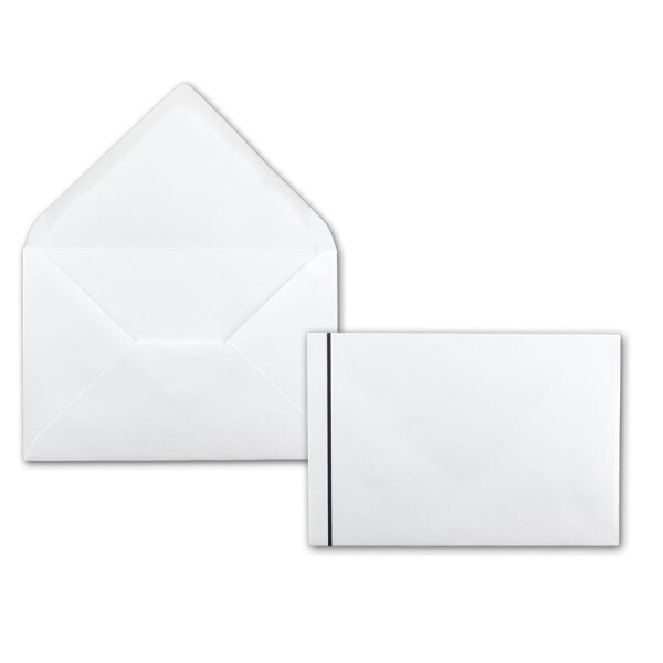 DIN B6 Mit Trauerbalken