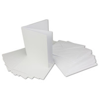 Quadratisches Falt-Karten-Set mit Brief-Umschlägen & Einlege-Blätter - 14,5 x 14,5 cm - Nassklebung - GUSTAV NEUSER®
